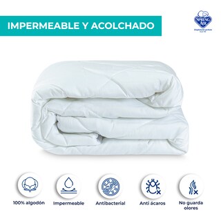Foto 2 | Protector de Colchón Spring Air Waterproof color Blanco Queen Size
