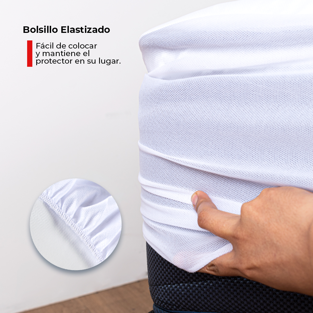 Foto 2 | Protector Cubrecolchón Impermeable Atlas Blanco King Size