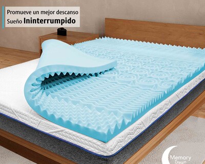 Foto 2 | Colchoneta Sobrecolchón Memory Foam King Cool Zone 5 Cm