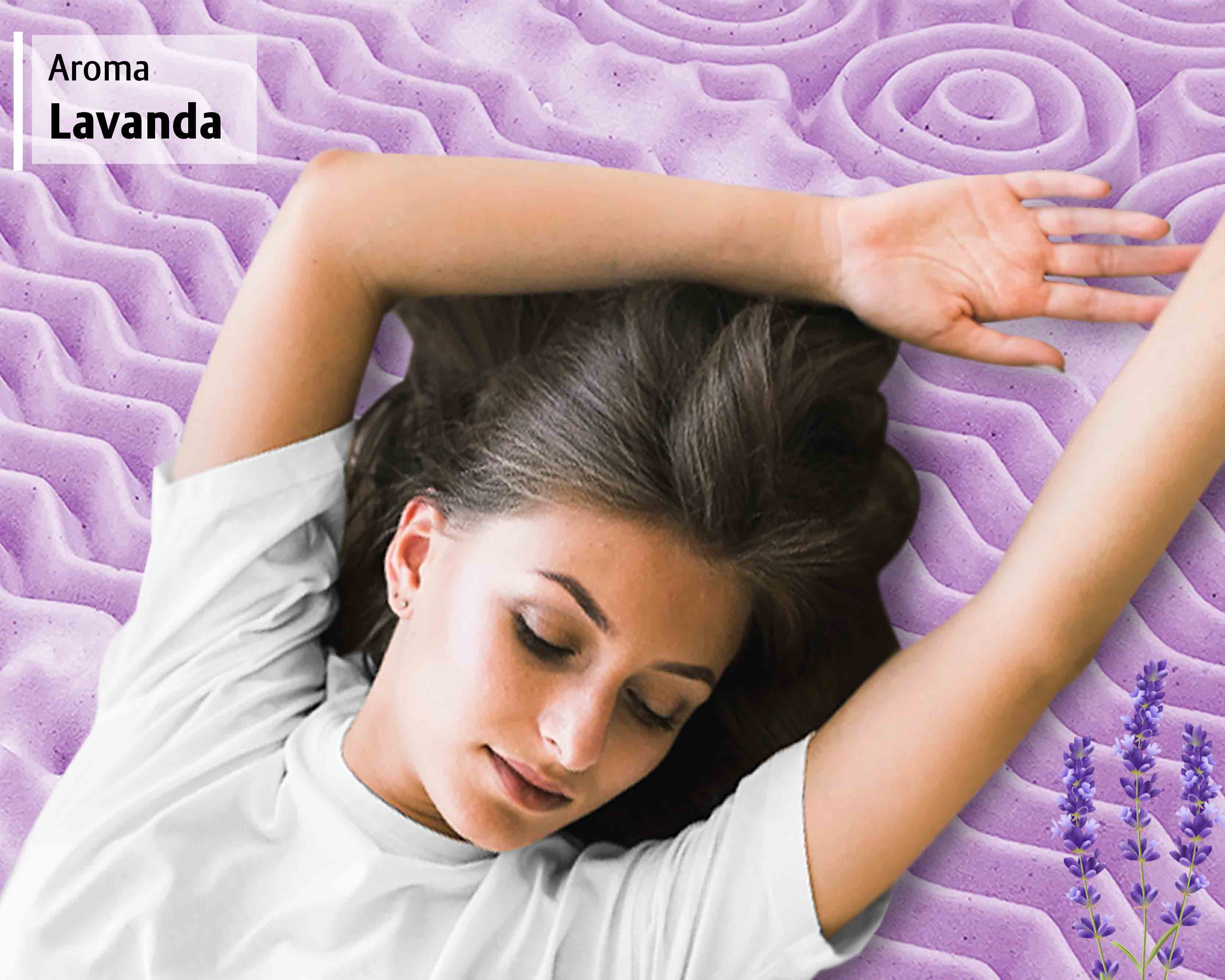 Foto 6 pulgar | Colchoneta Individual  Memory Foam Lavanda