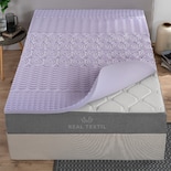 Colchoneta Topper 5 Cm Memory Foam King Size Lavanda Real Textil