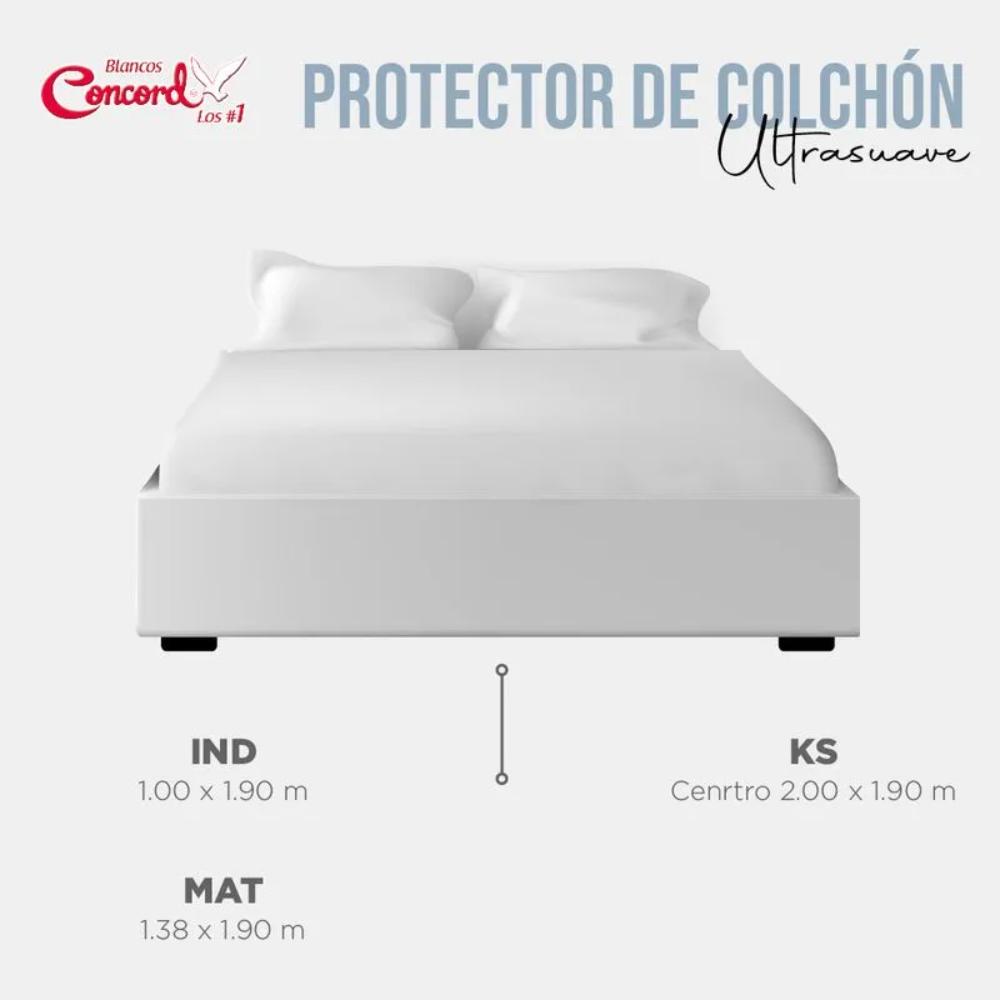 Foto 5 pulgar | Protector Colchon Ultrasuave Individual Concord