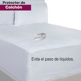 Foto 4 | Protector De Colchón Impermeable Cromo King Size Cubre Colchones De Hasta 40 Cm De Altura