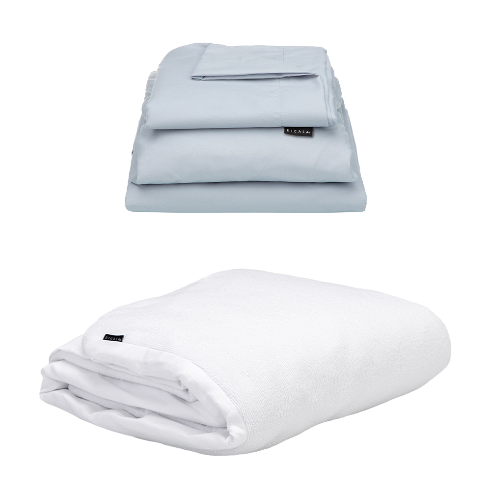 Foto 2 pulgar | Protector Cloud + Sabanas Softy Platono King Size