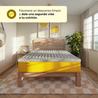 Foto 2 | Cubre Colchón Memory Foam con Carbón Activado Colchoneta Memory Foam 5 cm Alarga la Vida de tu Colchón