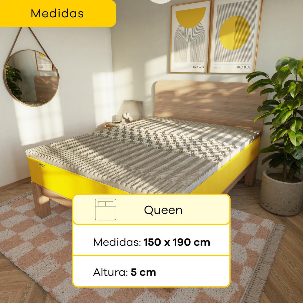Foto 5 | Cubre Colchón Memory Foam con Carbón Activado Colchoneta Memory Foam 5 cm Alarga la Vida de tu Colchón