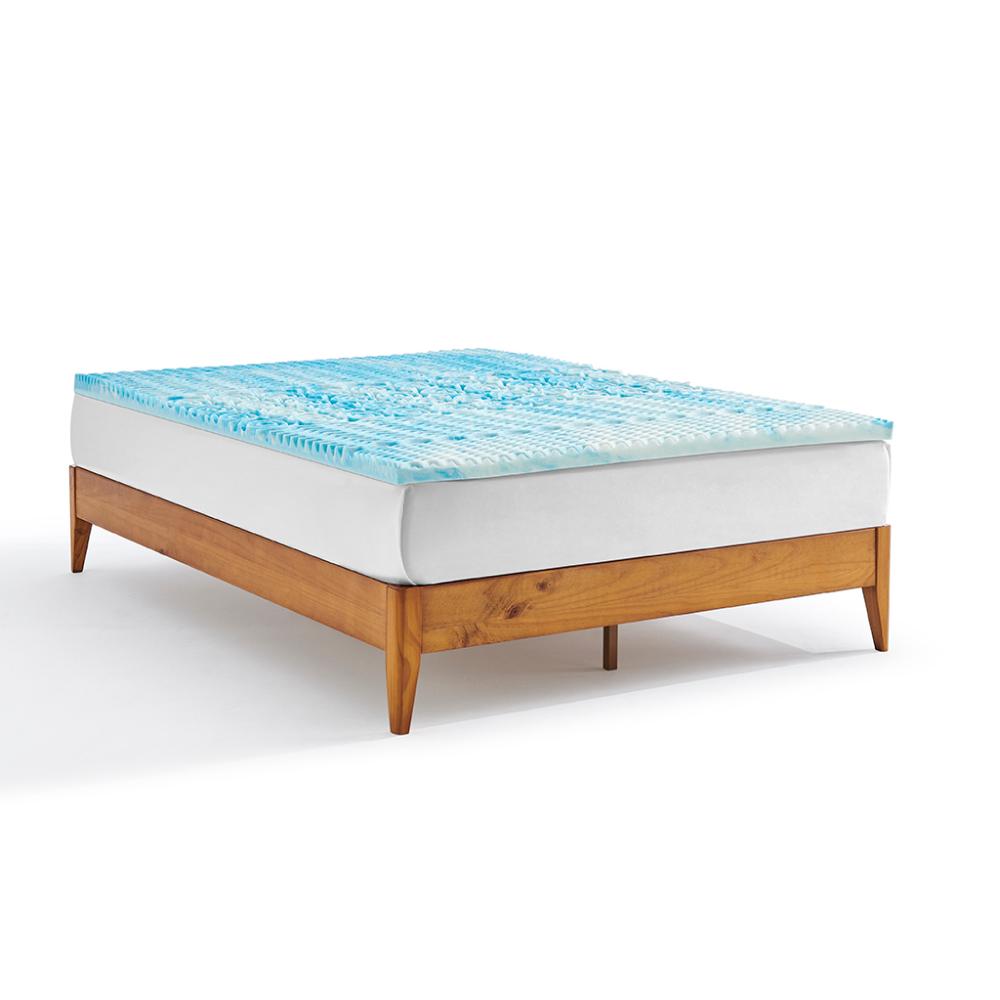 Foto 2 pulgar | Cubre Colchón Memory Foam Infusionado con Gel Colchoneta Memory Foam 5 cm Alarga la Vida de tu Colchón