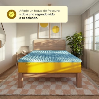 Foto 2 | Cubre Colchón Memory Foam Infusionado con Gel Colchoneta Memory Foam 5 cm Alarga la Vida de tu Colchón