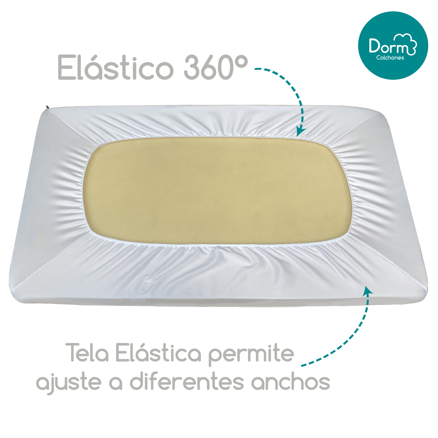 Foto 5 | Cubrecolchón Protector Individual de Cama de Bambú Impermeable 3D Transpirable y Lavable
