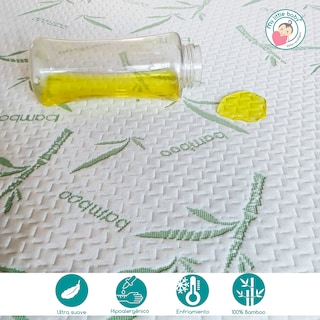 Foto 2 | Cubrecolchón Protector de Cama King de Bambú Impermeable 3D Transpirable y Lavable