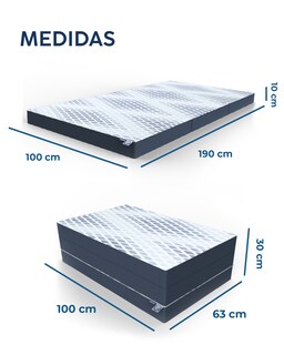 Foto 5 | Colchón Dr Joohn Diseño Plegable Individual 100 cm