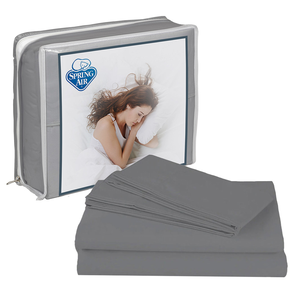Foto 4 pulgar | Protector Ultra Queen Size + Sábanas Basic Grey + 2 Almohadas Osos