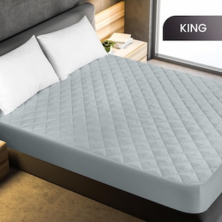 Foto 2 | Funda De Colchón Utopia Bedding Acolchada, Tamaño King Size, Gris Claro - Venta Internacional.