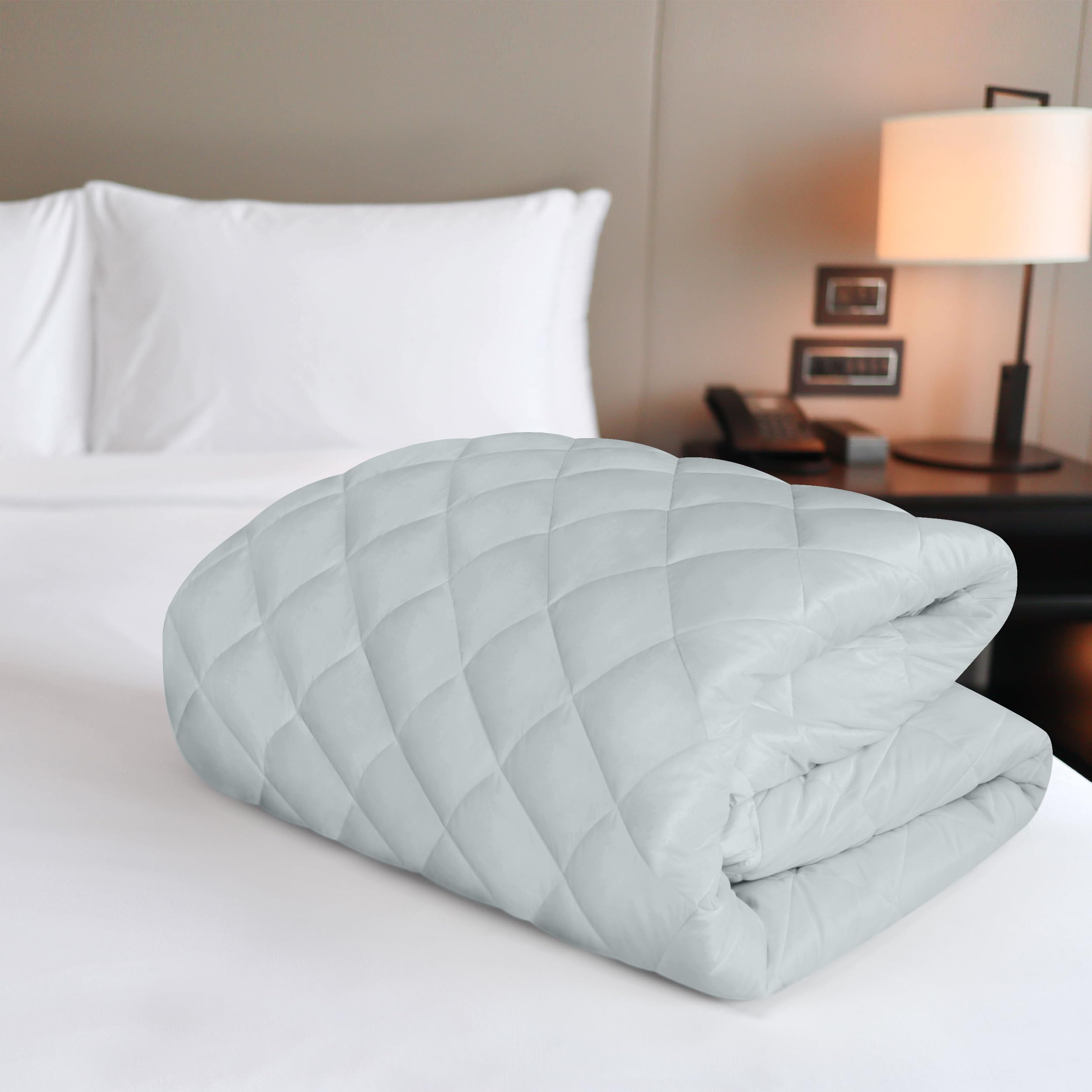 Foto 6 pulgar | Funda De Colchón Utopia Bedding Acolchada, Tamaño King Size, Gris Claro - Venta Internacional.