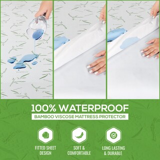Foto 5 | Protector De Colchón Utopia Bedding Impermeable Tamaño Queen - Venta Internacional.