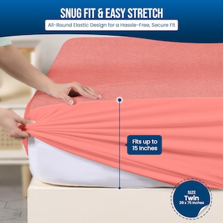 Foto 3 | Protector De Colchón Utopia Bedding Impermeable, Tamaño Doble - Venta Internacional.