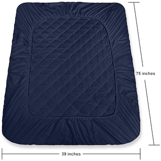 Foto 4 | Colchón Utopia Bedding Acolchado, Ajustado, Tamaño Doble, Azul Marino - Venta Internacional.