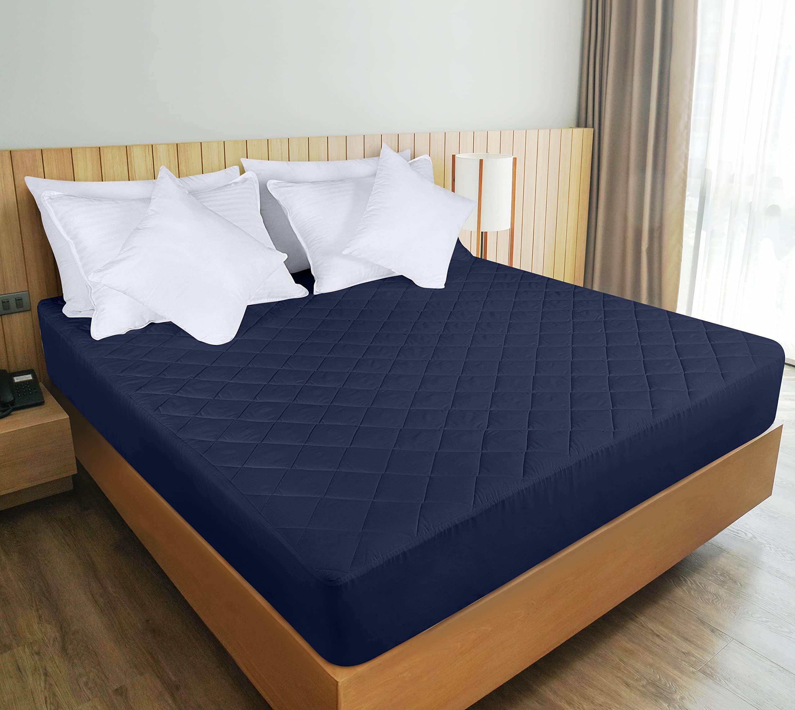 Foto 7 pulgar | Colchón Utopia Bedding Acolchado, Ajustado, Tamaño Doble, Azul Marino - Venta Internacional.