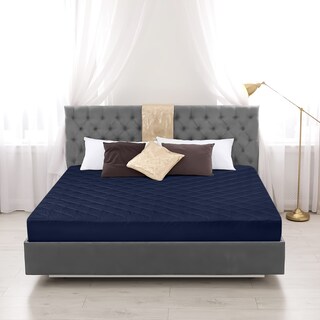 Foto 7 | Colchón Utopia Bedding Acolchado, Ajustado, Tamaño Doble, Azul Marino - Venta Internacional.