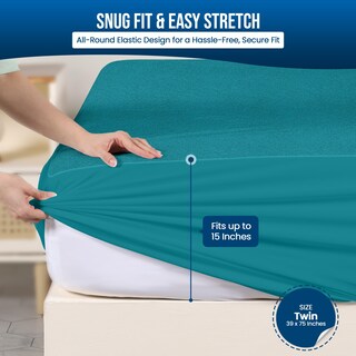 Foto 3 | Protector De Colchón Impermeable Utopia Bedding, Tamaño Doble - Venta Internacional.