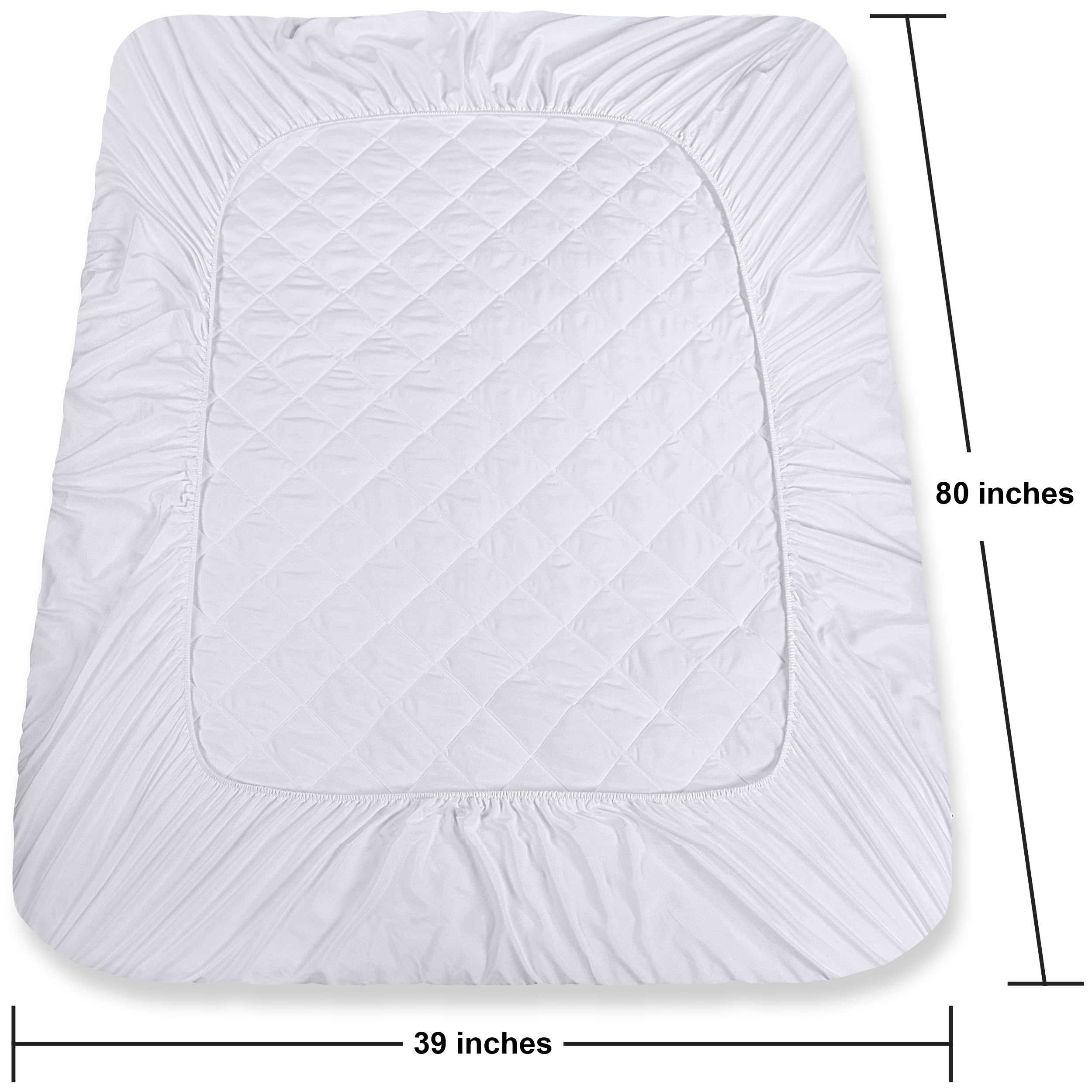Foto 5 pulgar | Colchón Utopia Bedding Acolchado Para Cama Doble, Talla Xl, Blanco - Venta Internacional.