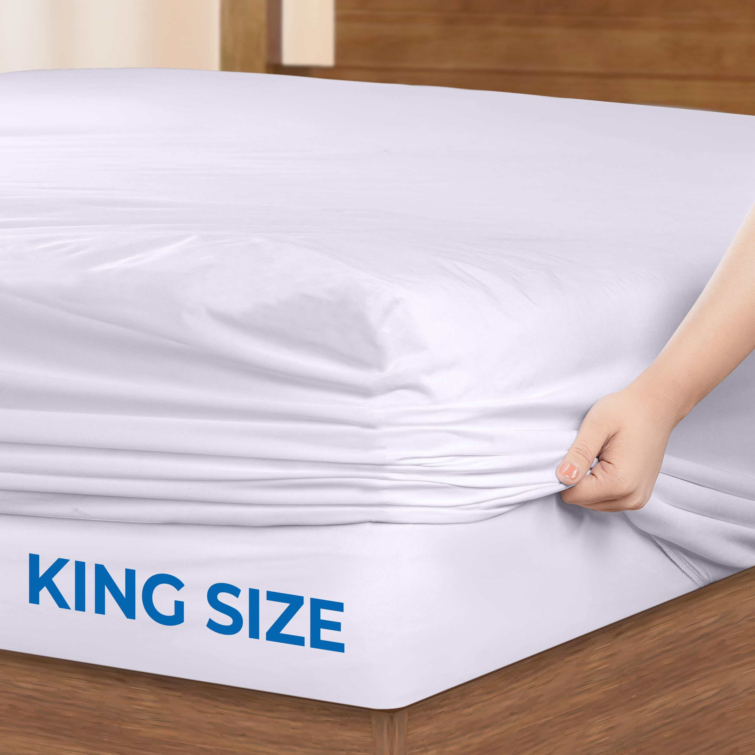 Foto 4 pulgar | Protector De Colchón Utopia Bedding, Impermeable, Tamaño King, X2 - Venta Internacional.