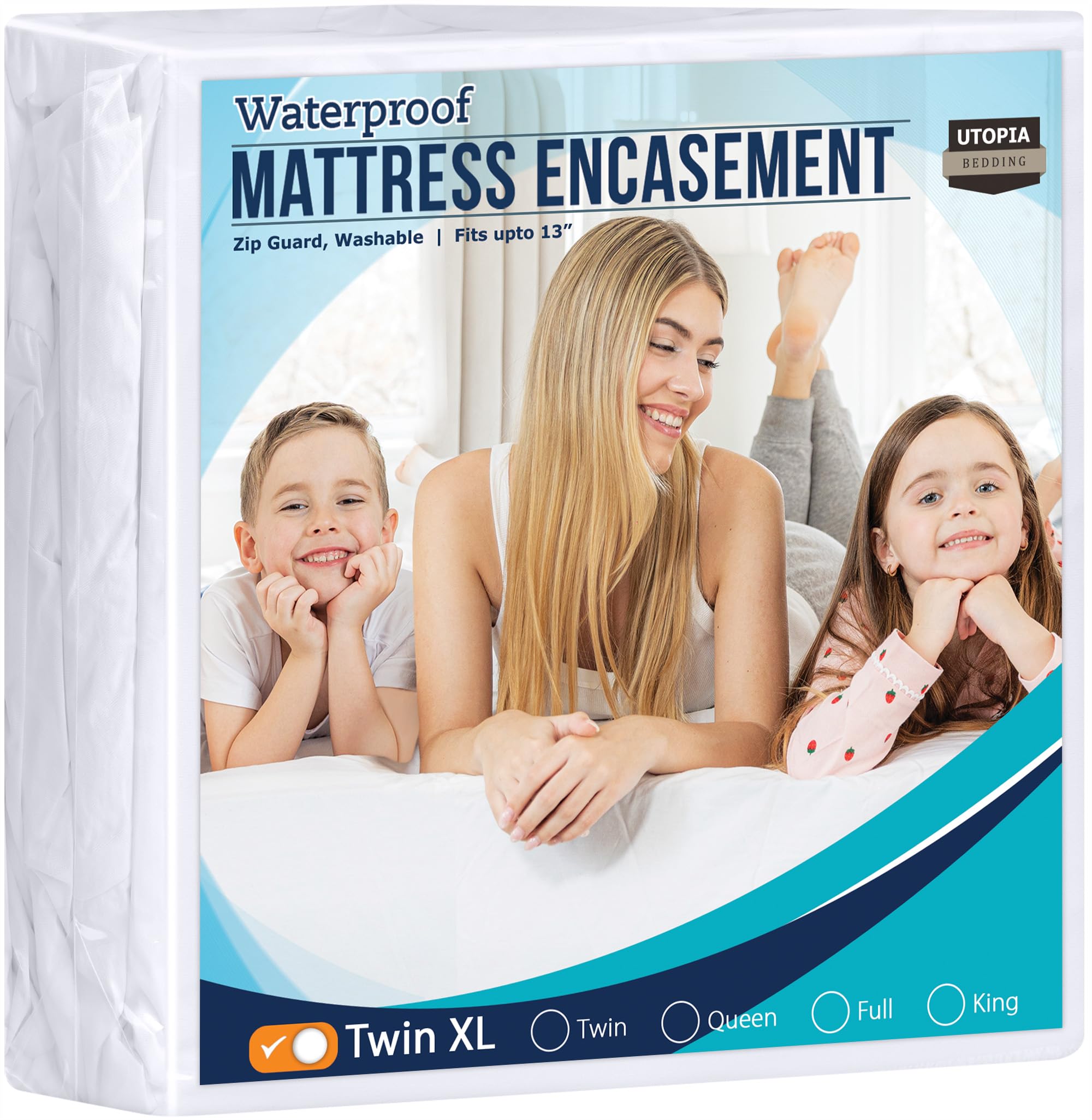 Foto 2 pulgar | Funda De Colchón Utopia Bedding Twin Xl Impermeable - Venta Internacional.