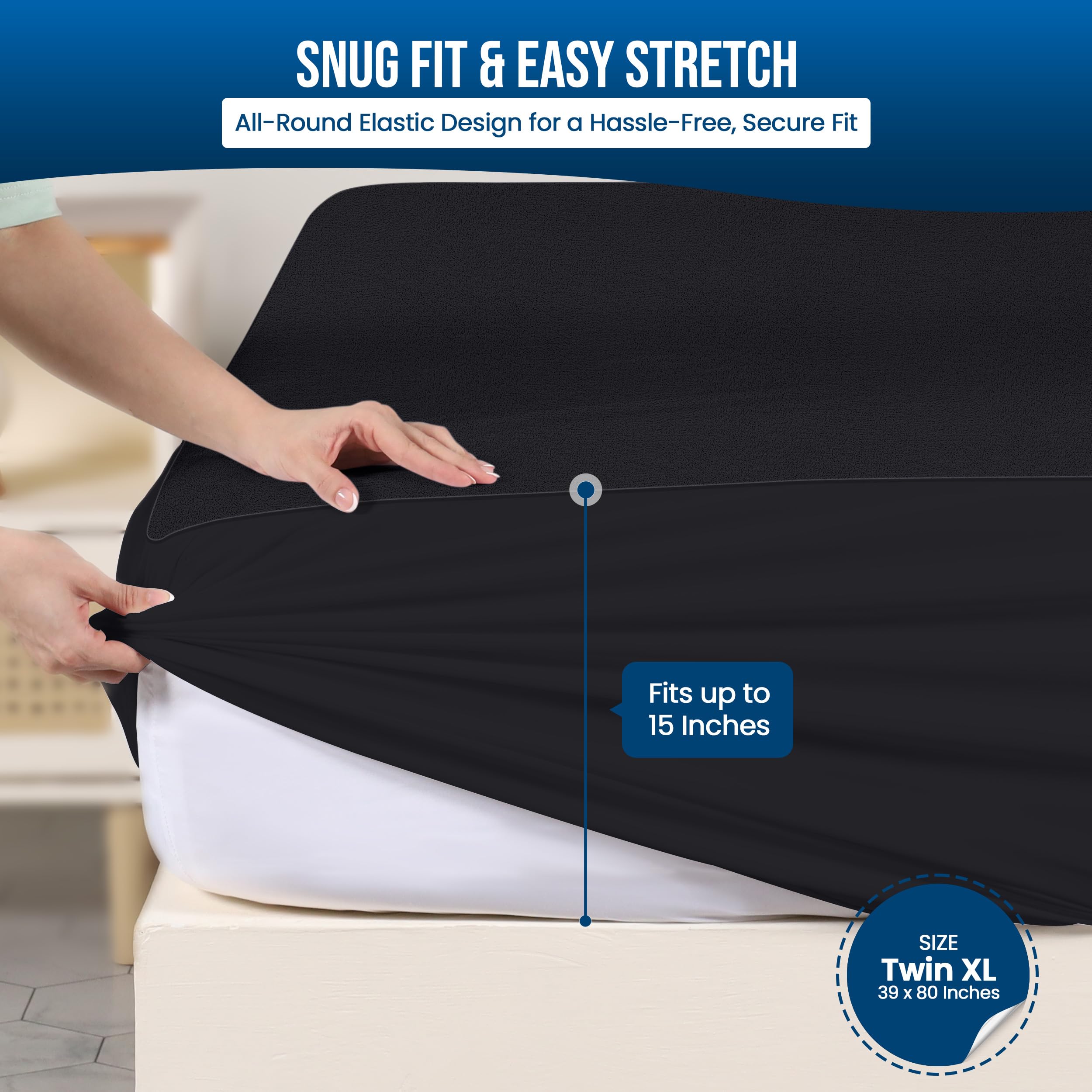 Foto 4 pulgar | Protector De Colchón Utopia Bedding, Impermeable, Tamaño Xl - Venta Internacional.