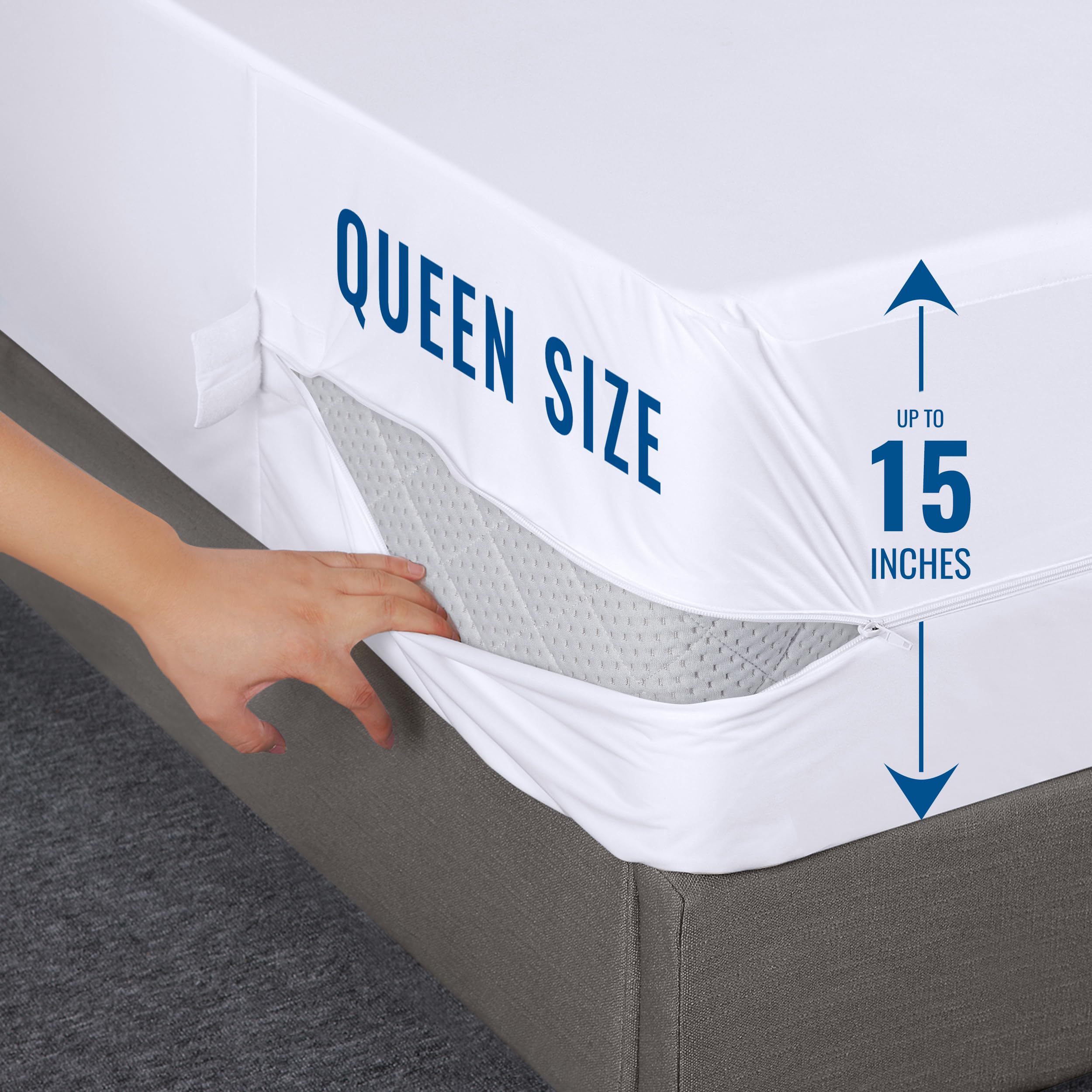 Foto 4 pulgar | Funda De Colchón Utopia, Impermeable, Tamaño Queen - Venta Internacional.