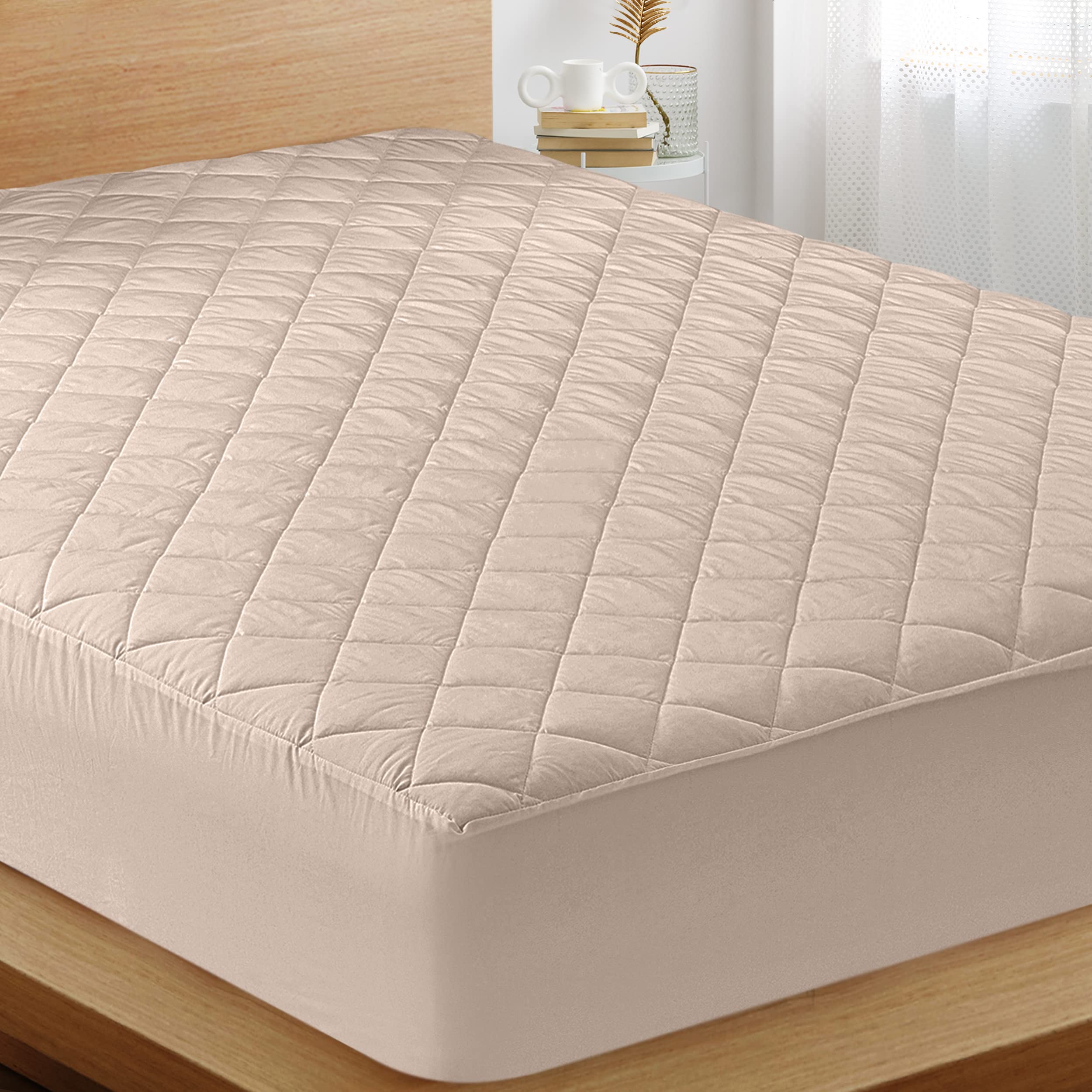 Foto 1 | Funda De Colchón Utopia Bedding Acolchada, Tamaño King, Color Beige - Venta Internacional.