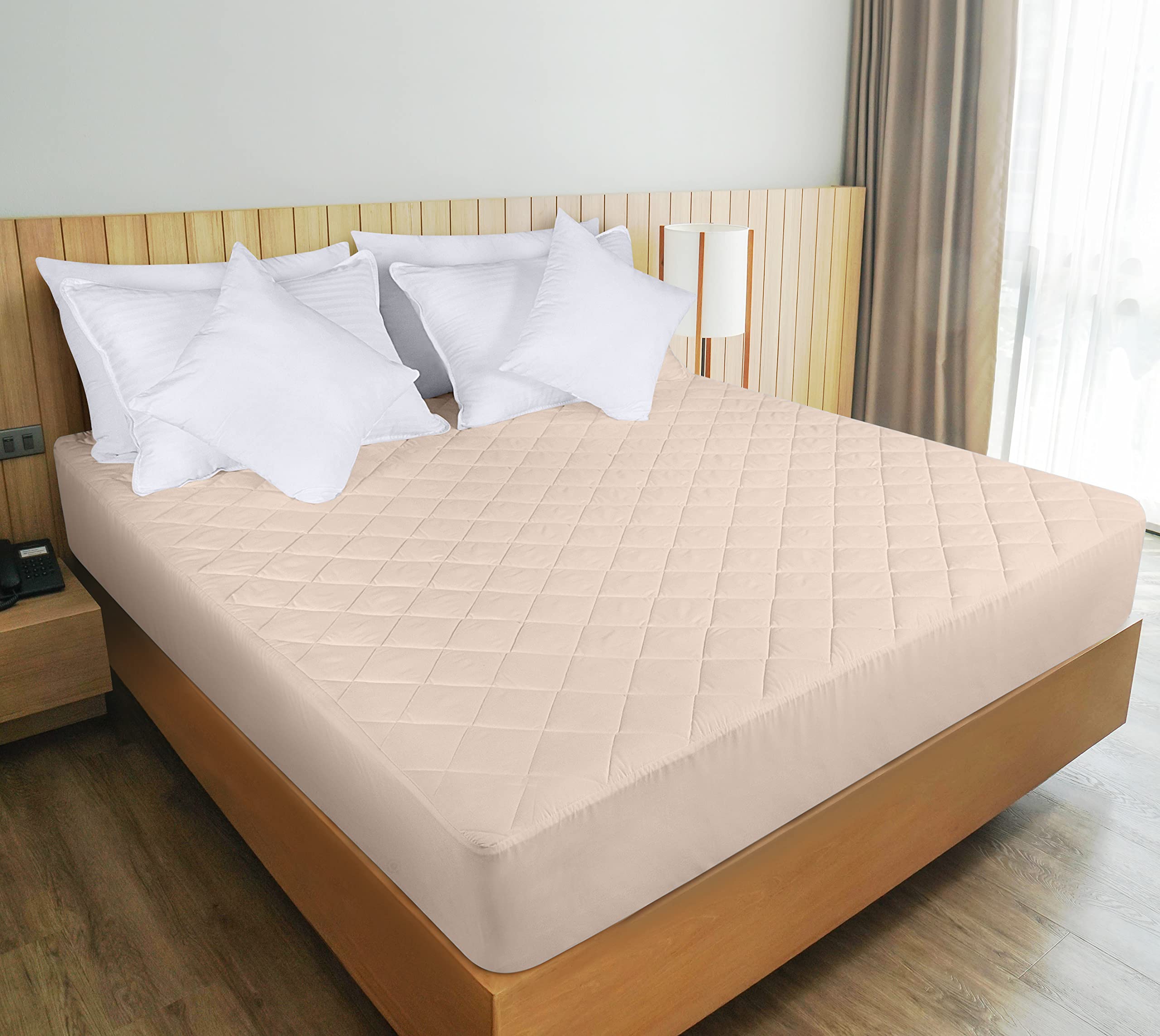 Foto 7 pulgar | Funda De Colchón Utopia Bedding Acolchada, Tamaño King, Color Beige - Venta Internacional.