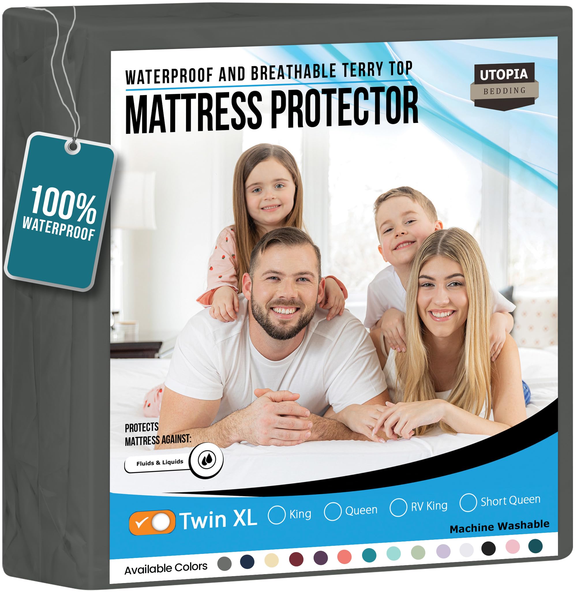 Foto 2 pulgar | Protector De Colchón Utopia Bedding, Impermeable, Tamaño Xl - Venta Internacional.