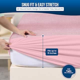 Foto 3 | Protector De Colchón Utopia Bedding Impermeable, Tamaño Doble - Venta Internacional.