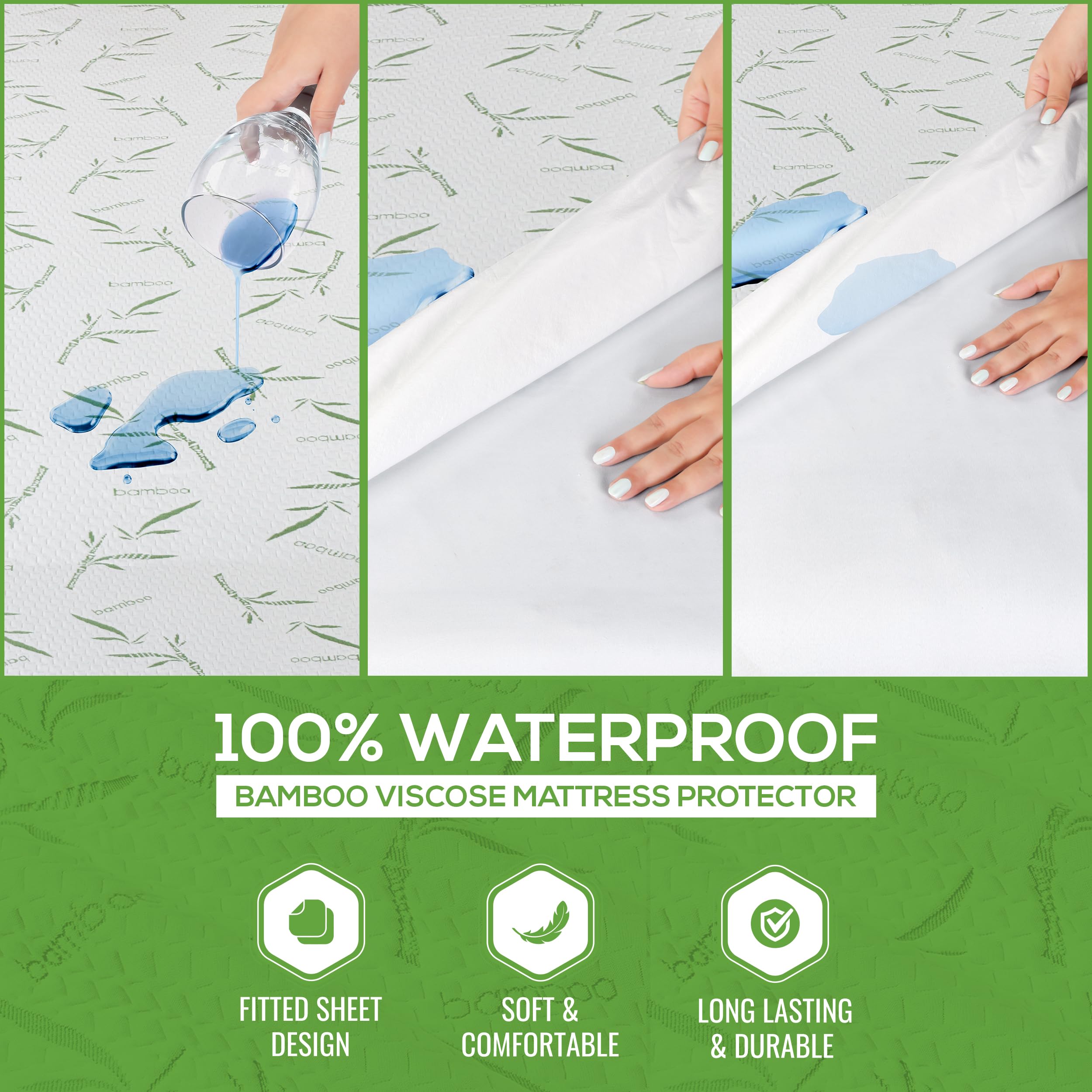 Foto 6 pulgar | Protector De Colchón Impermeable Utopia Bedding King Size - Venta Internacional.