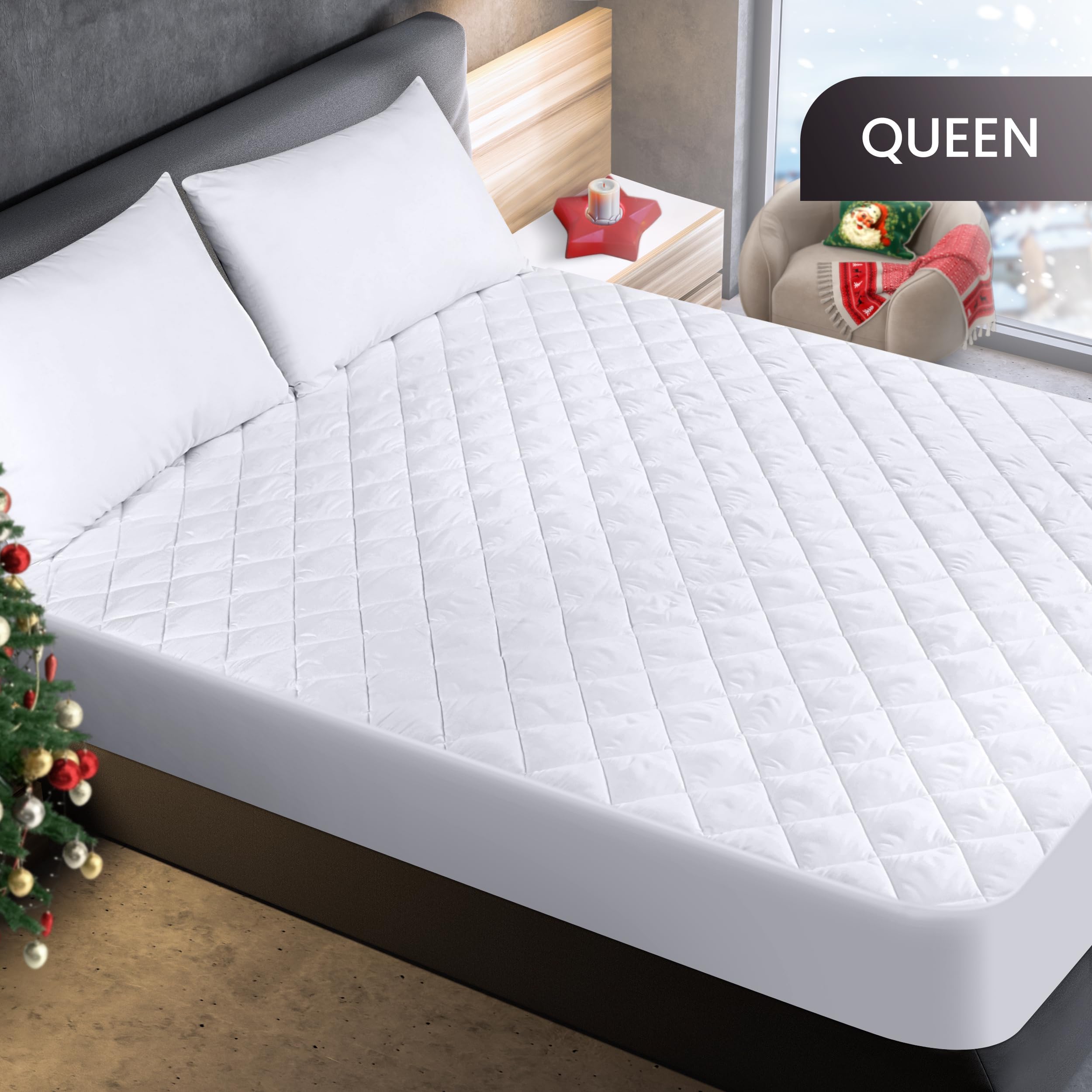 Foto 3 pulgar | Colchón Utopia Bedding Acolchado Tamaño Queen, Paquete De 2 - Venta Internacional.