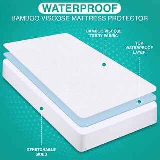 Foto 6 | Protector De Colchón Utopia Bedding Impermeable Tamaño Queen - Venta Internacional.