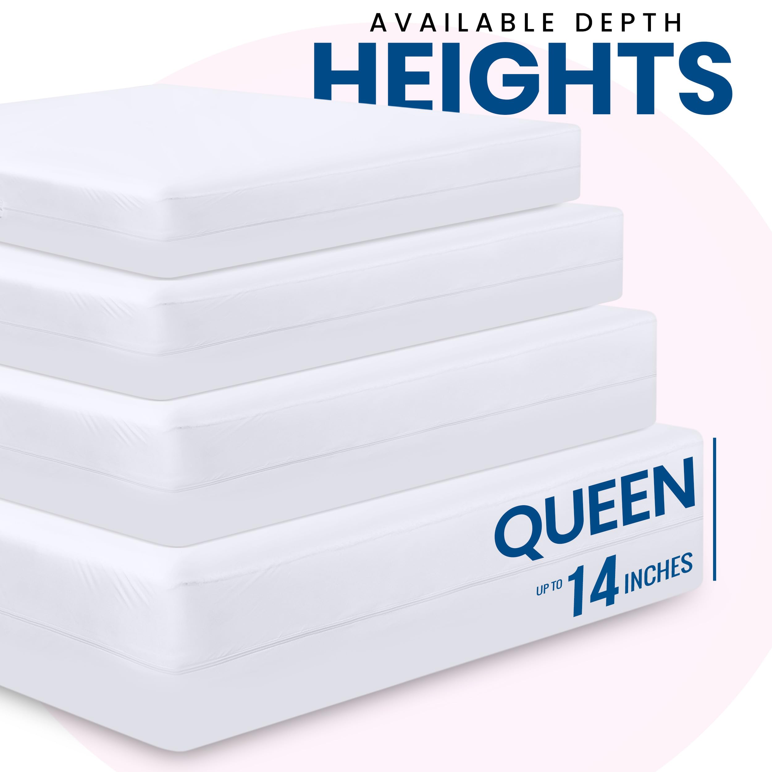 Foto 2 | Funda de Colchón Utopia Bedding Premium Impermeable Bed Bug Queen - Venta Internacional