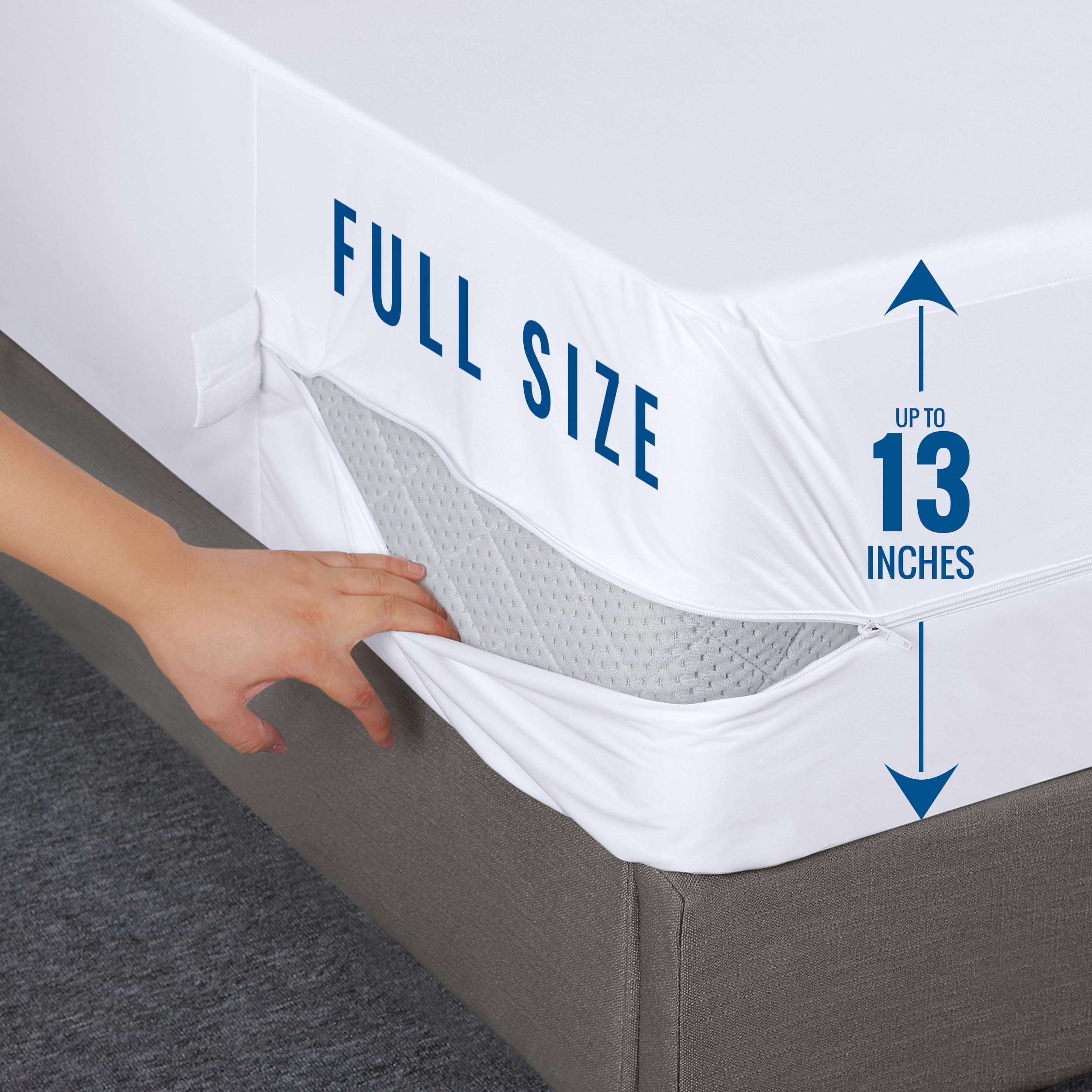 Foto 4 pulgar | Protector Colchón Utopia Bedding 2 Piezas Impermeable - Venta Internacional