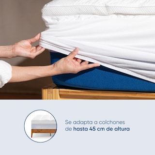Foto 7 | Cubre Colchón Ultra Soft Cool Luuna Frescura y Suavidad a tu Colchón Antimircrobiano Individual