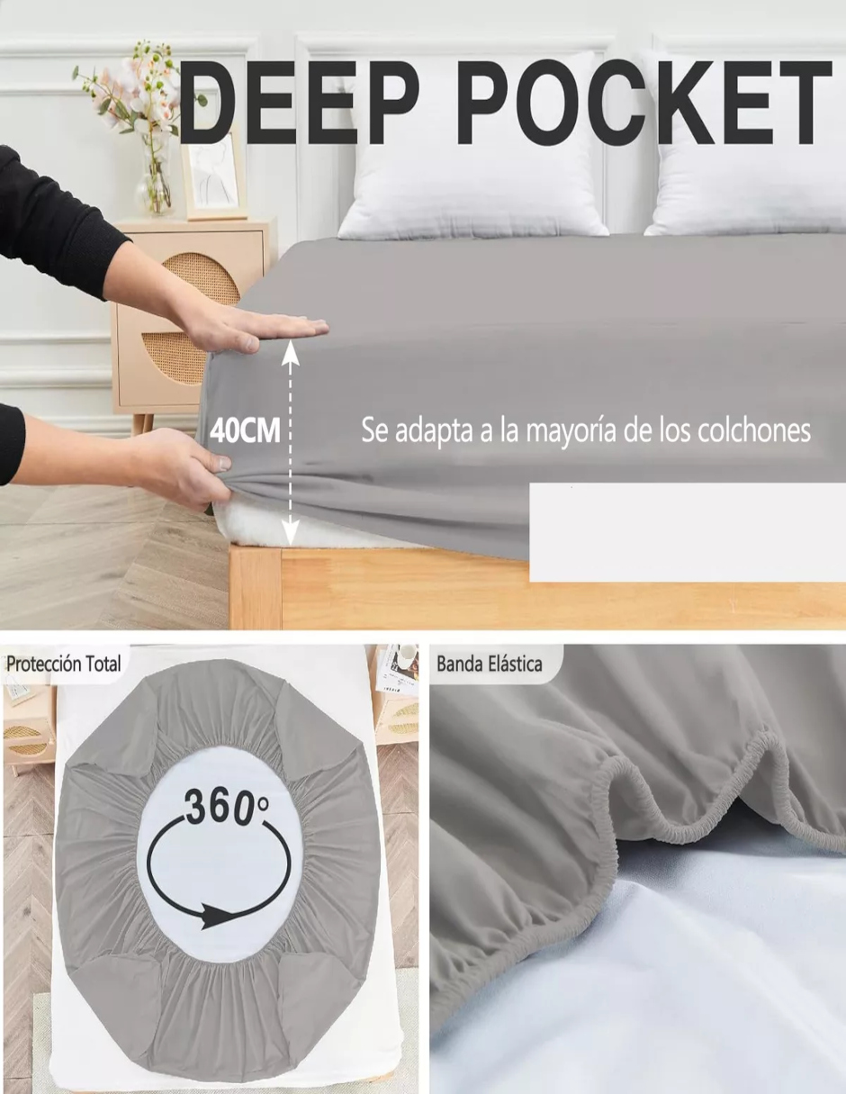 Foto 4 | Cubre Colchón Impermeable King + Termo de Agua