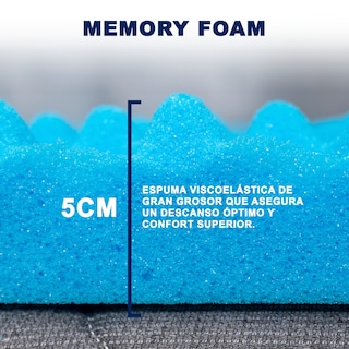 Foto 3 | Colchoneta De Memory Foam Queen Size Con Infusión Gel Atlas