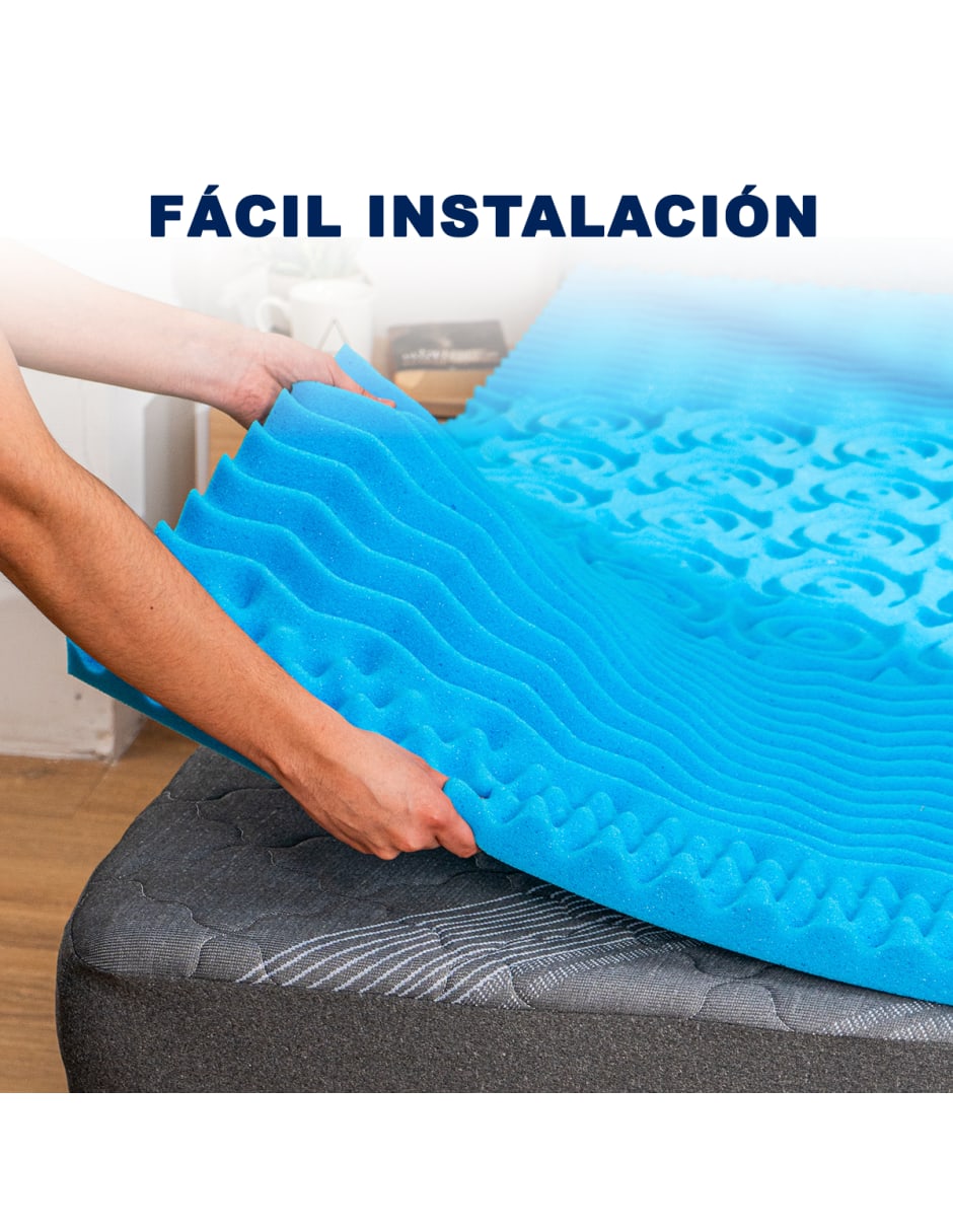Foto 7 pulgar | Colchoneta De Memory Foam King Size Con Infusión Gel Atlas