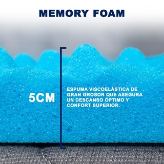 Foto 2 | Colchoneta De Memory Foam Matrimonial Con Infusión Gel Atlas