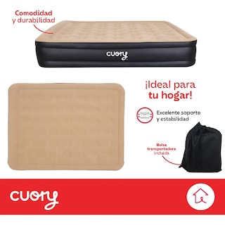 Foto 4 | Colchón Inflable Queen Size Bomba Eléctrica Cama Resistente