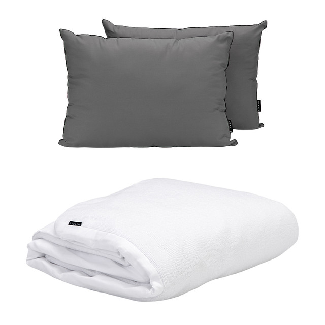 Foto 2 pulgar | Cloud 2-pack King Size Protector Cloud + Almohada 2-pack  Blanco | Gris