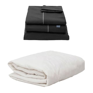 Foto 1 | Ultra Royal Touch Queen Size Protector Ultra + Sabanas Royal Touch Blanco | Negro