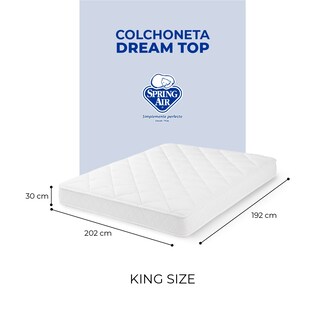 Foto 6 | Cubre Colchón King Size Dream Top, Extra Confort Tecnología Skin System. Impermeable, Hipoalergénica Y Transpirable
