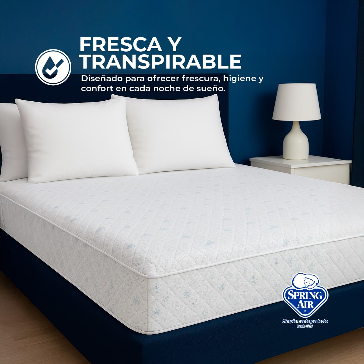 Foto 4 pulgar | Cubre Colchón Queen Size Cool Sleep. Impermeable E Hipoalergénico, Transpirable Y Fresco