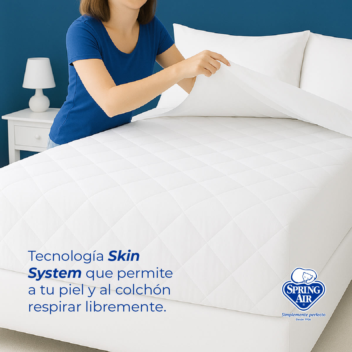 Foto 4 pulgar | Cubre Colchón Queen Size Dream Top, Extra Confort Tecnología Skin System. Impermeable, Hipoalergénica Y Transpirable