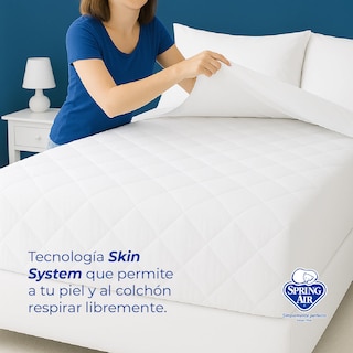 Foto 3 | Cubre Colchón Queen Size Dream Top, Extra Confort Tecnología Skin System. Impermeable, Hipoalergénica Y Transpirable